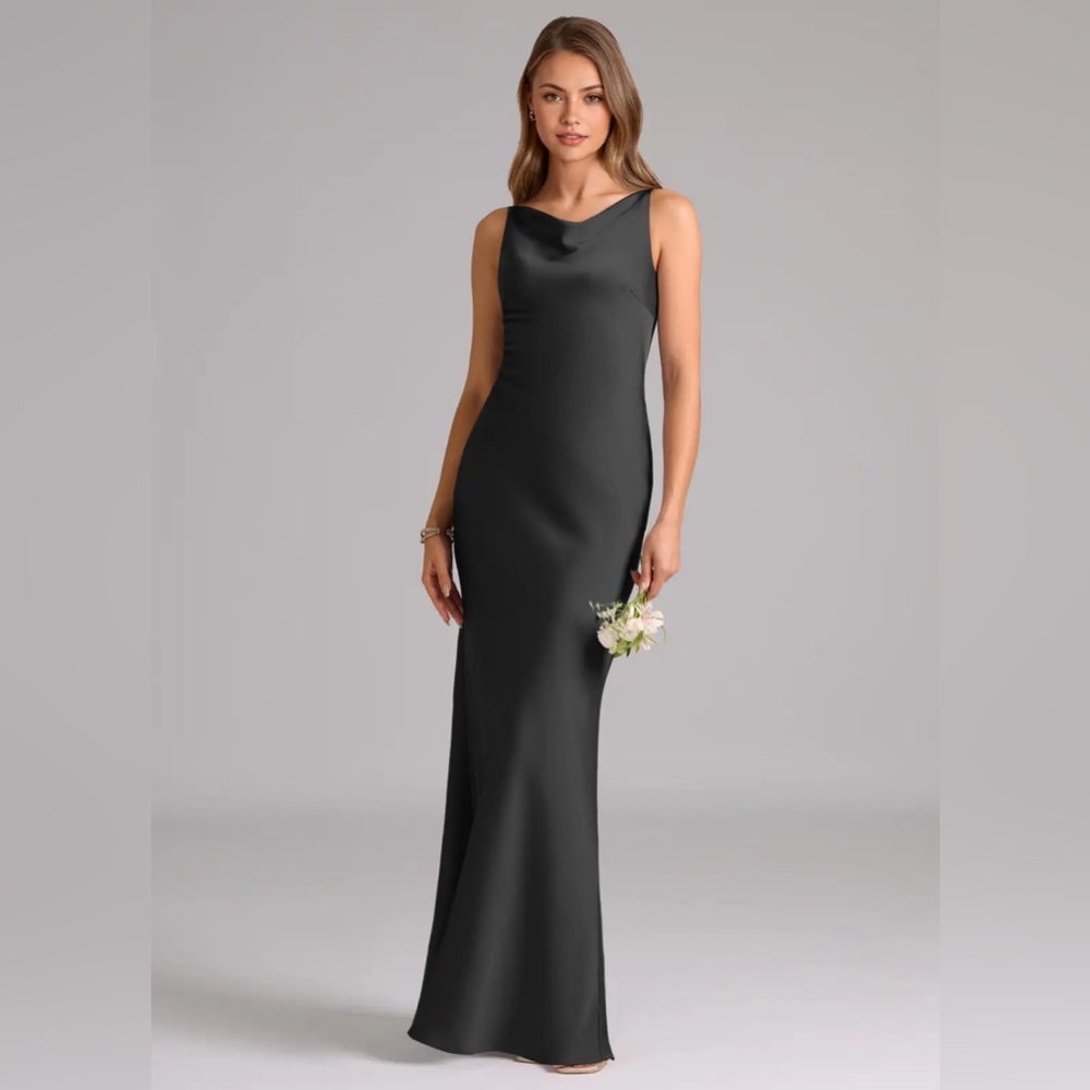 Azazie Black Dress